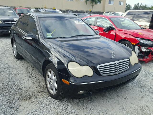 WDBRF61J83F337306 - 2003 MERCEDES-BENZ C 240 BLACK photo 1