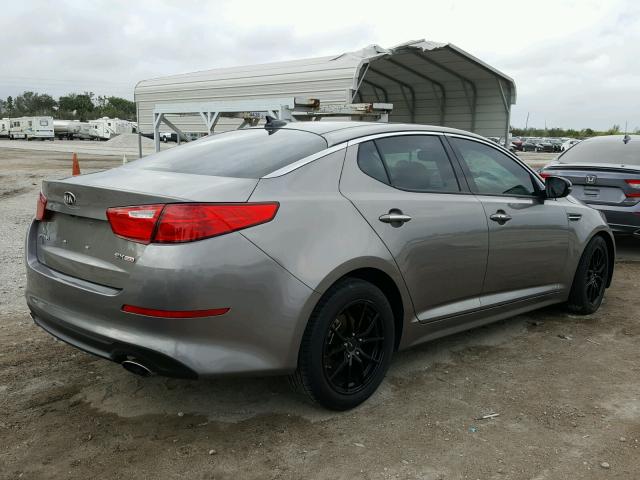 5XXGN4A73FG513737 - 2015 KIA OPTIMA EX CHARCOAL photo 4