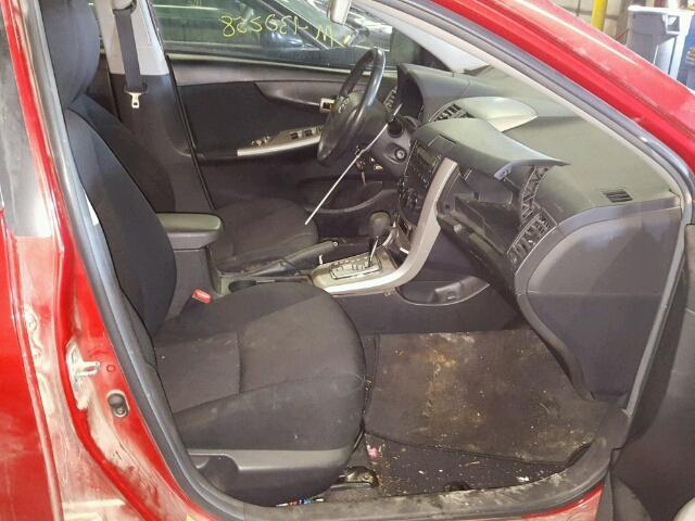 1NXBU4EE8AZ361748 - 2010 TOYOTA COROLLA BA RED photo 5