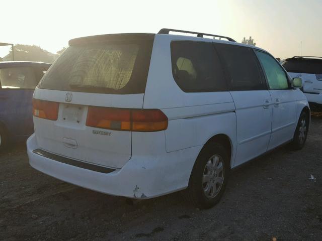 5FNRL18673B130957 - 2003 HONDA ODYSSEY EX WHITE photo 4