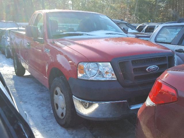 1FTRF12W75NA29826 - 2005 FORD F150 RED photo 1