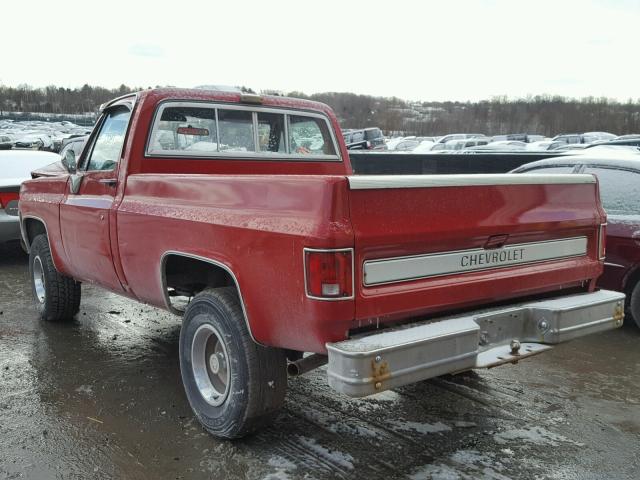 CKL147F365672 - 1977 CHEVROLET PICKUP RED photo 3