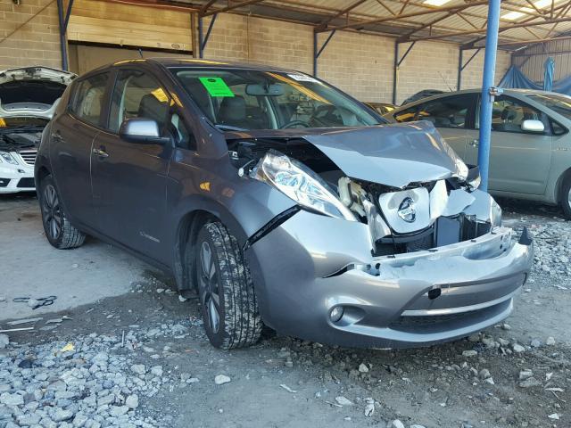 1N4AZ0CP5EC340646 - 2014 NISSAN LEAF S GRAY photo 1