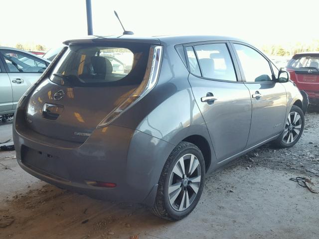 1N4AZ0CP5EC340646 - 2014 NISSAN LEAF S GRAY photo 4