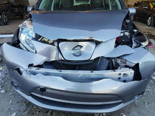 1N4AZ0CP5EC340646 - 2014 NISSAN LEAF S GRAY photo 9