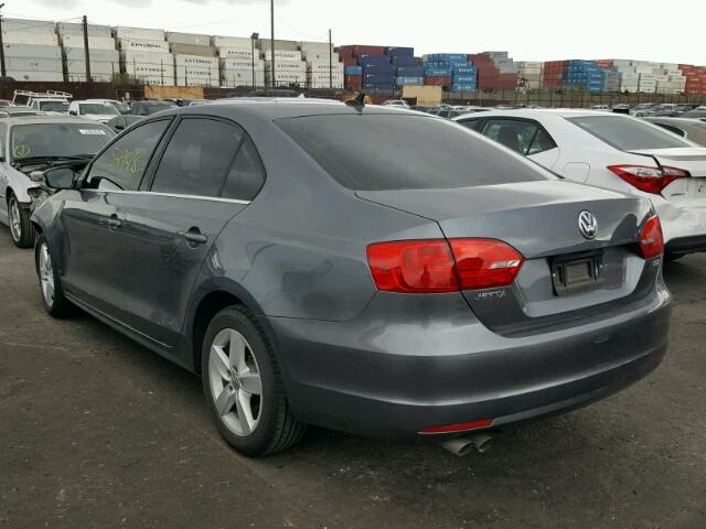 3VWLL7AJ5EM302860 - 2014 VOLKSWAGEN JETTA TDI GRAY photo 3