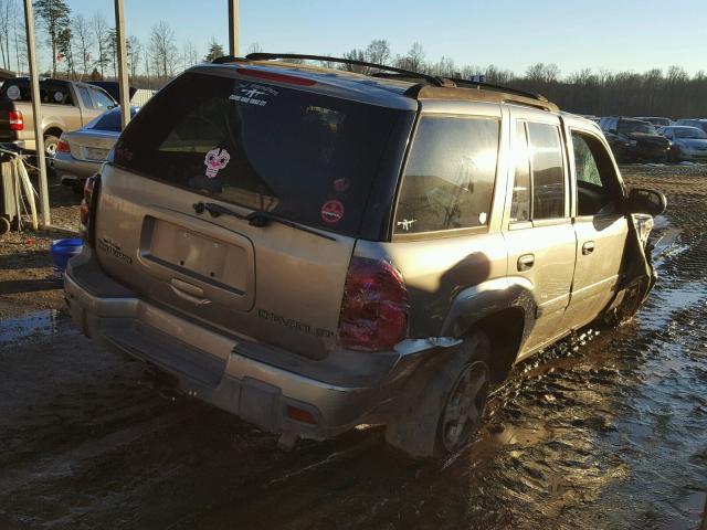 1GNDT13S632191564 - 2003 CHEVROLET TRAILBLAZE BROWN photo 4