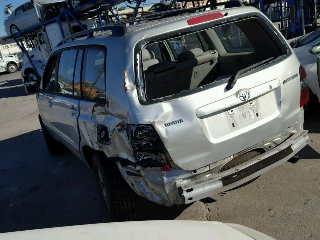 JTEGD21A270156441 - 2007 TOYOTA HIGHLANDER SILVER photo 3