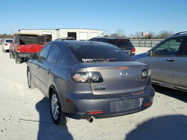 JM1BK32F671653619 - 2007 MAZDA 3 I GRAY photo 3