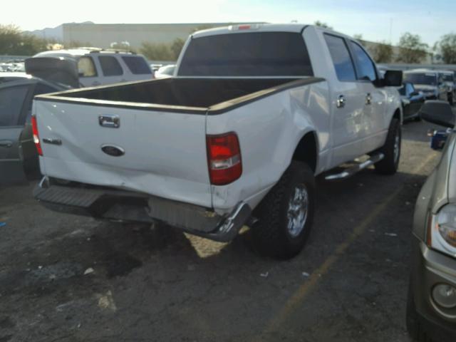 1FTPW12586KE02065 - 2006 FORD F150 SUPER WHITE photo 4