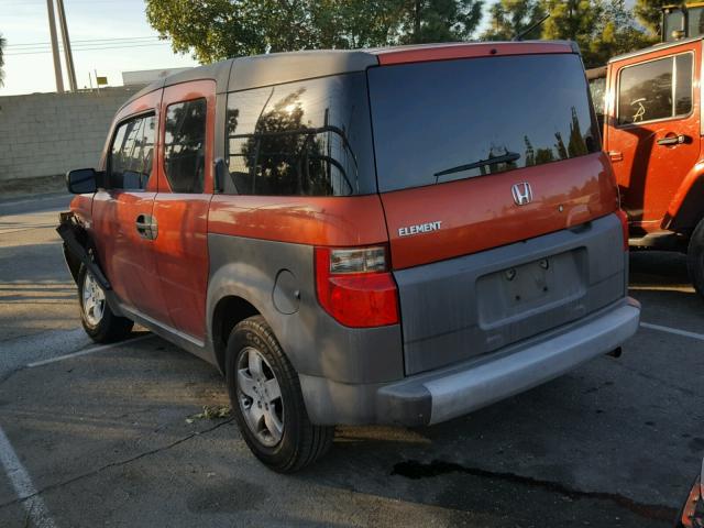 5J6YH18583L001668 - 2003 HONDA ELEMENT EX ORANGE photo 3