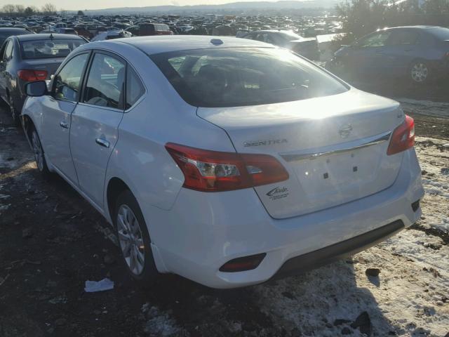 3N1AB7AP5HY390990 - 2017 NISSAN SENTRA S WHITE photo 3