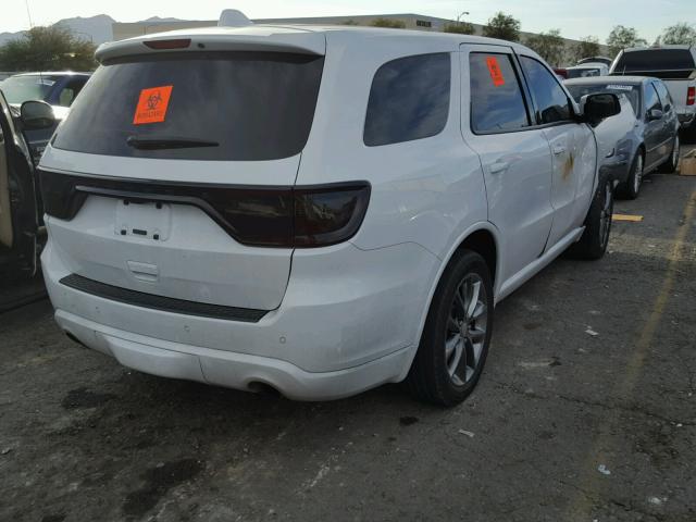 1C4SDHCT1EC974187 - 2014 DODGE DURANGO R/ WHITE photo 4