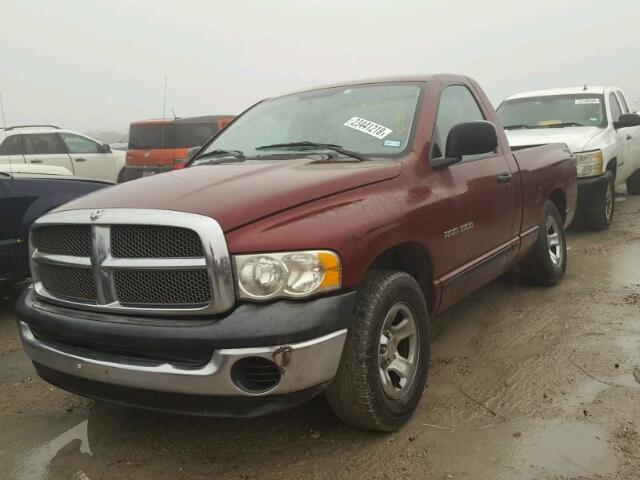 1D7HA16N73J596124 - 2003 DODGE RAM 1500 S MAROON photo 2