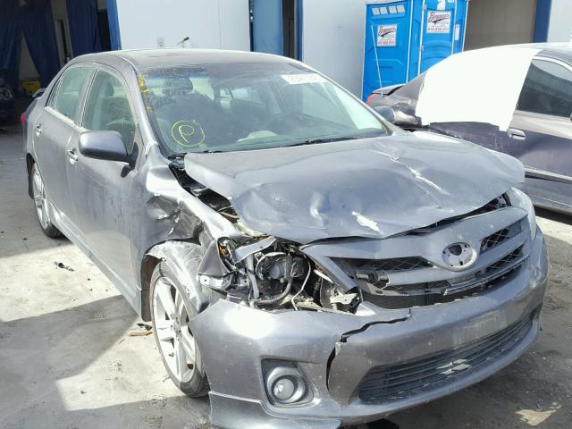 5YFBU4EE6DP115948 - 2013 TOYOTA COROLLA BA GRAY photo 1