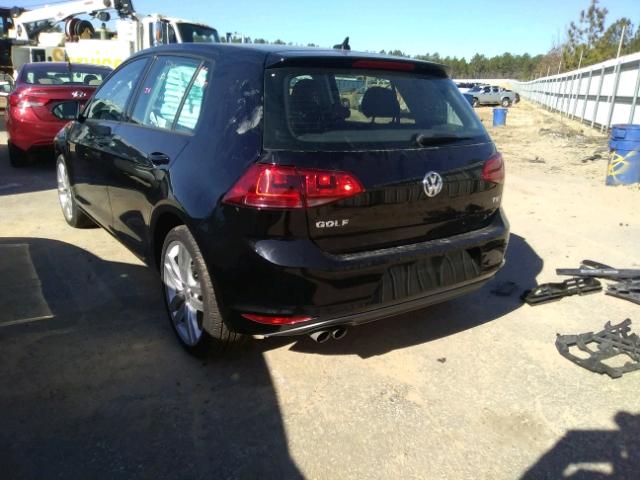 3VW217AU3FM009360 - 2015 VOLKSWAGEN GOLF BLACK photo 3