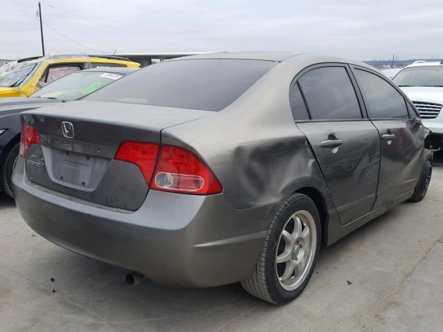 1HGFA16566L132950 - 2006 HONDA CIVIC LX GRAY photo 4