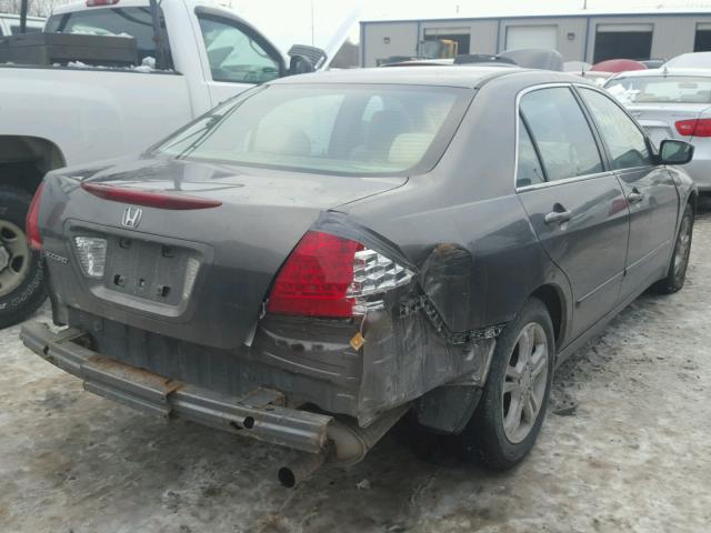 1HGCM56777A130138 - 2007 HONDA ACCORD EX GRAY photo 4