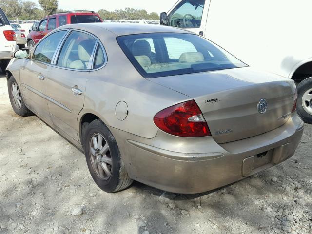 2G4WD532151257071 - 2005 BUICK LACROSSE C GOLD photo 3