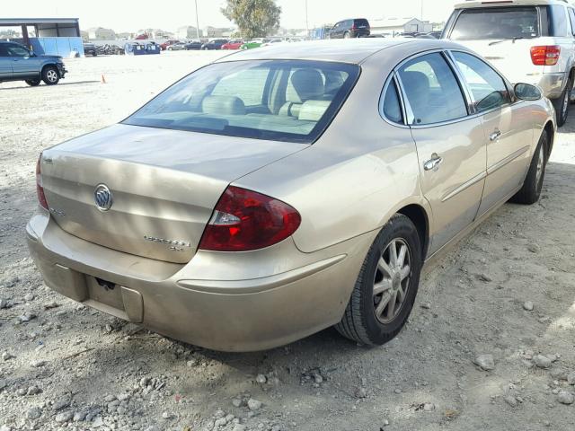 2G4WD532151257071 - 2005 BUICK LACROSSE C GOLD photo 4