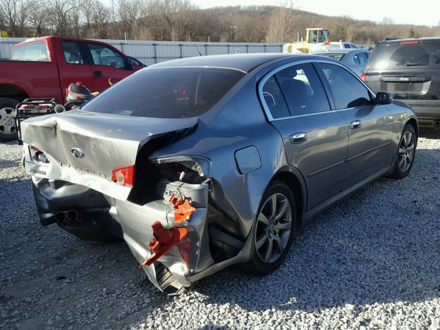 JNKCV51E35M218440 - 2005 INFINITI G35 SILVER photo 4