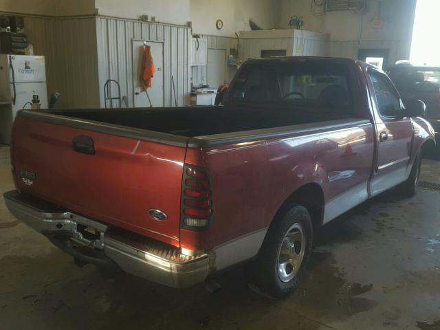 1FTRF17W1XKB66967 - 1999 FORD F150 RED photo 4