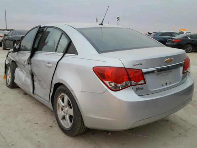 1G1PE5SC1C7136274 - 2012 CHEVROLET CRUZE LT SILVER photo 3