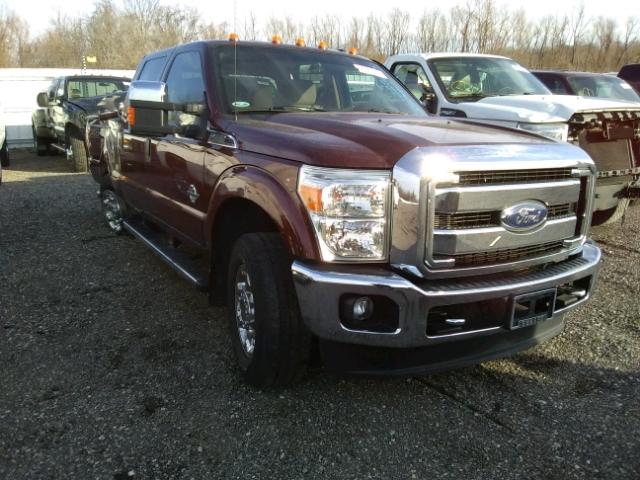 1FT8W3BT0FEC12211 - 2015 FORD F350 SUPER MAROON photo 1