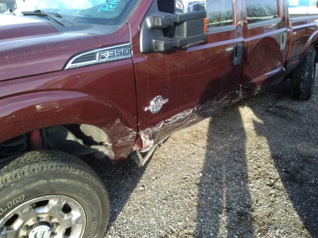 1FT8W3BT0FEC12211 - 2015 FORD F350 SUPER MAROON photo 9