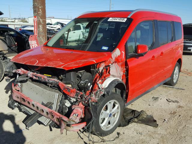 NM0GE9G70G1250427 - 2016 FORD TRANSIT CO RED photo 2