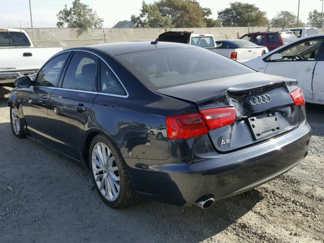 WAUDFAFC0DN132950 - 2013 AUDI A6 PREMIUM BLUE photo 3