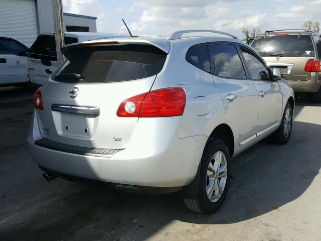 JN8AS5MT8CW293829 - 2012 NISSAN ROGUE S SILVER photo 4