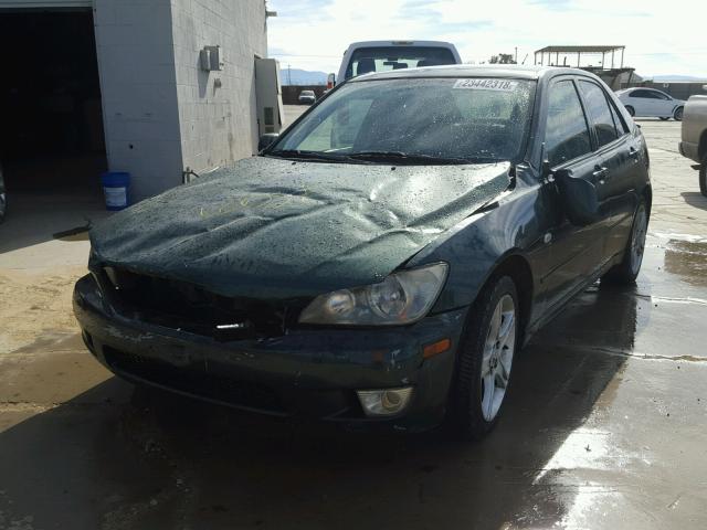 JTHBD182710025874 - 2001 LEXUS IS 300 GREEN photo 2