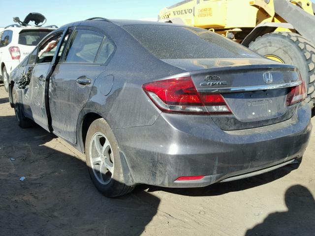 19XFB2F7XFE030997 - 2015 HONDA CIVIC SE GRAY photo 3