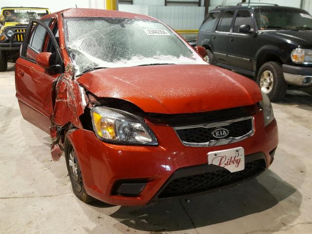 KNADH4A33B6735398 - 2011 KIA RIO BASE RED photo 1