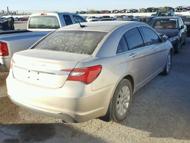 1C3CCBCG0DN676499 - 2013 CHRYSLER 200 LIMITE GOLD photo 4