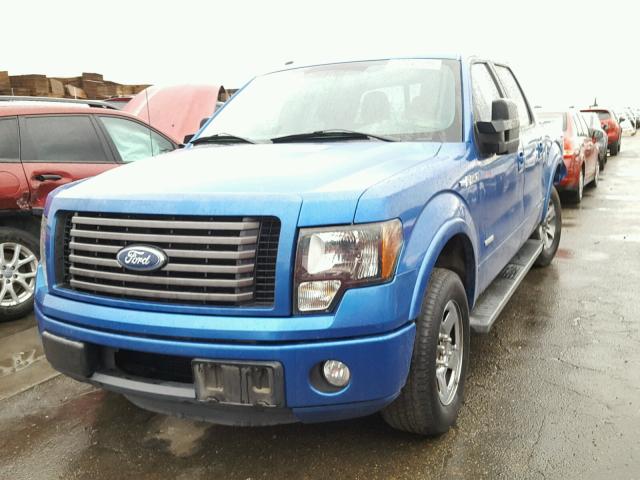 1FTFW1CT4CFA59106 - 2012 FORD F150 SUPER BLUE photo 2