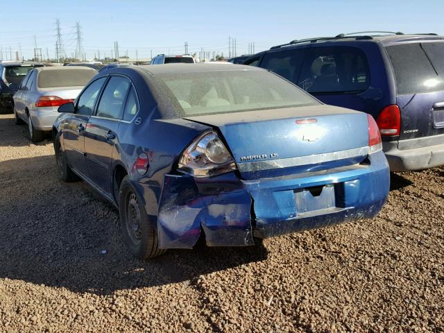 2G1WB55K269416733 - 2006 CHEVROLET IMPALA LS BLUE photo 3