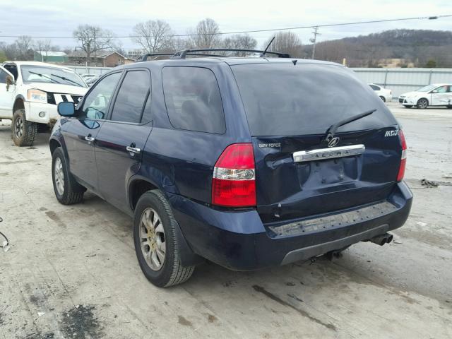 2HNYD18633H541009 - 2003 ACURA MDX TOURIN BLUE photo 3