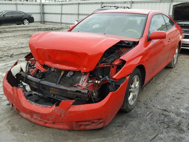 4T1CE30P78U762691 - 2008 TOYOTA CAMRY SOLA RED photo 2