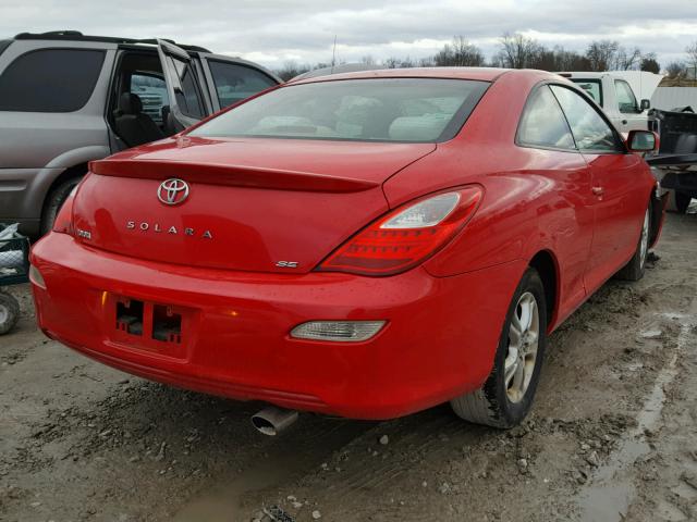 4T1CE30P78U762691 - 2008 TOYOTA CAMRY SOLA RED photo 4