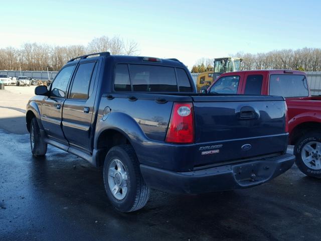 1FMZU77E62UD24793 - 2002 FORD EXPLORER S BLUE photo 3