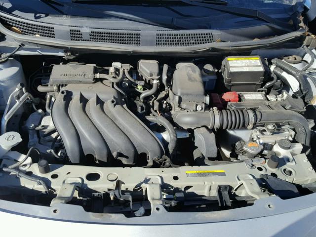 3N1CN7AP4DL866721 - 2013 NISSAN VERSA S SILVER photo 7