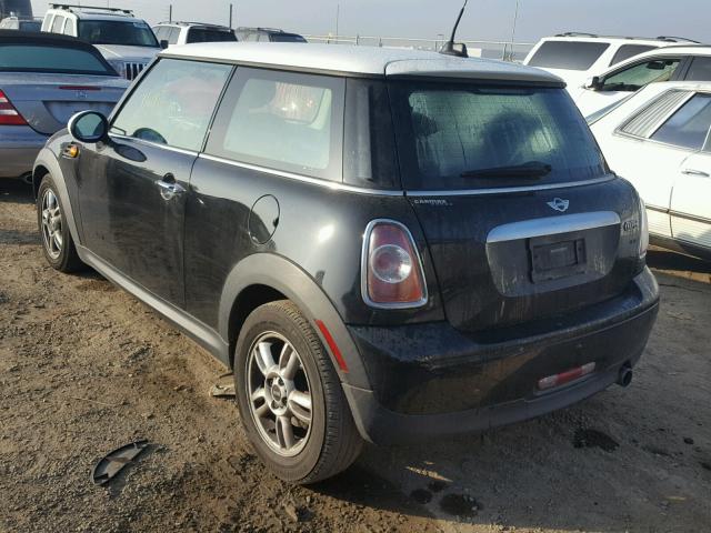 WMWSU3C57CT261454 - 2012 MINI COOPER BLACK photo 3