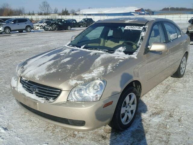 KNAGE123475129009 - 2007 KIA OPTIMA LX TAN photo 2