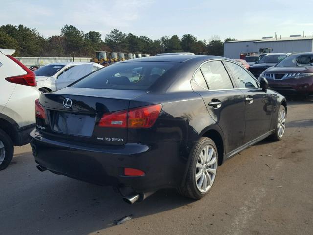 JTHCK262565006768 - 2006 LEXUS IS 250 BLACK photo 4