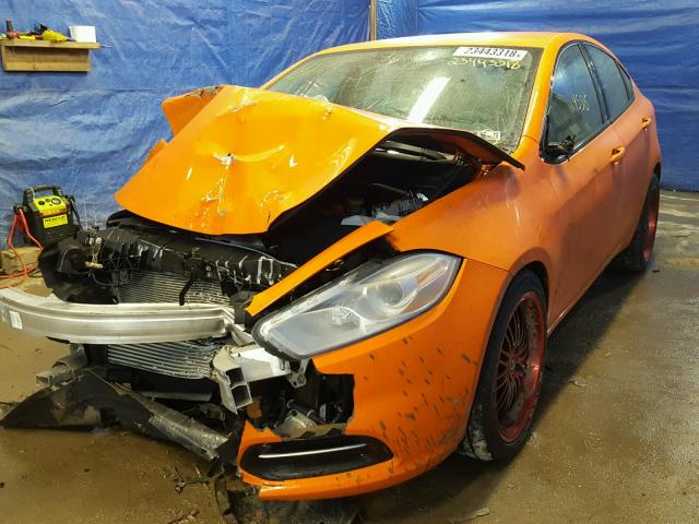 1C3CDFBH4DD171716 - 2013 DODGE DART SXT ORANGE photo 2