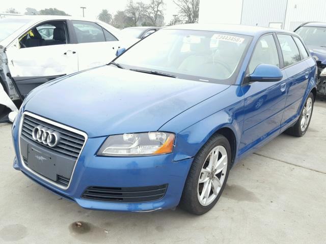 WAUHF98P69A089942 - 2009 AUDI A3 2.0T BLUE photo 2