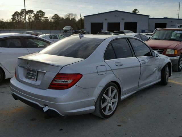 WDDGF4HB2CR232485 - 2012 MERCEDES-BENZ C 250 SILVER photo 4