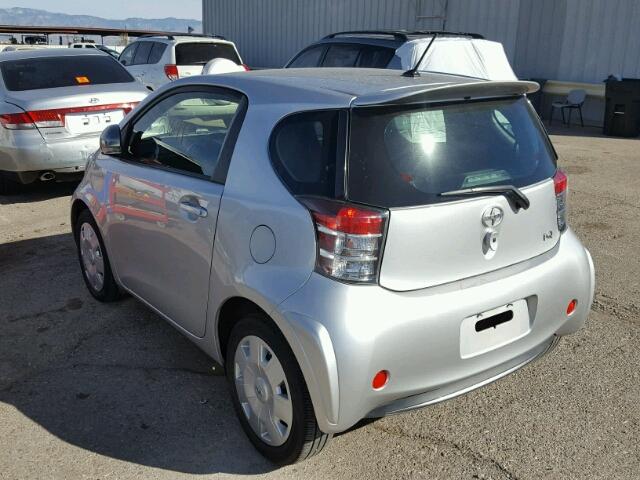 JTNJJXB02DJ023024 - 2013 TOYOTA SCION IQ SILVER photo 3